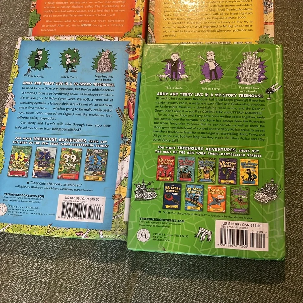 Treehouse Books Collection Andy Griffiths 6 Books Bundle 13, 26, 39, 52, 65, 117